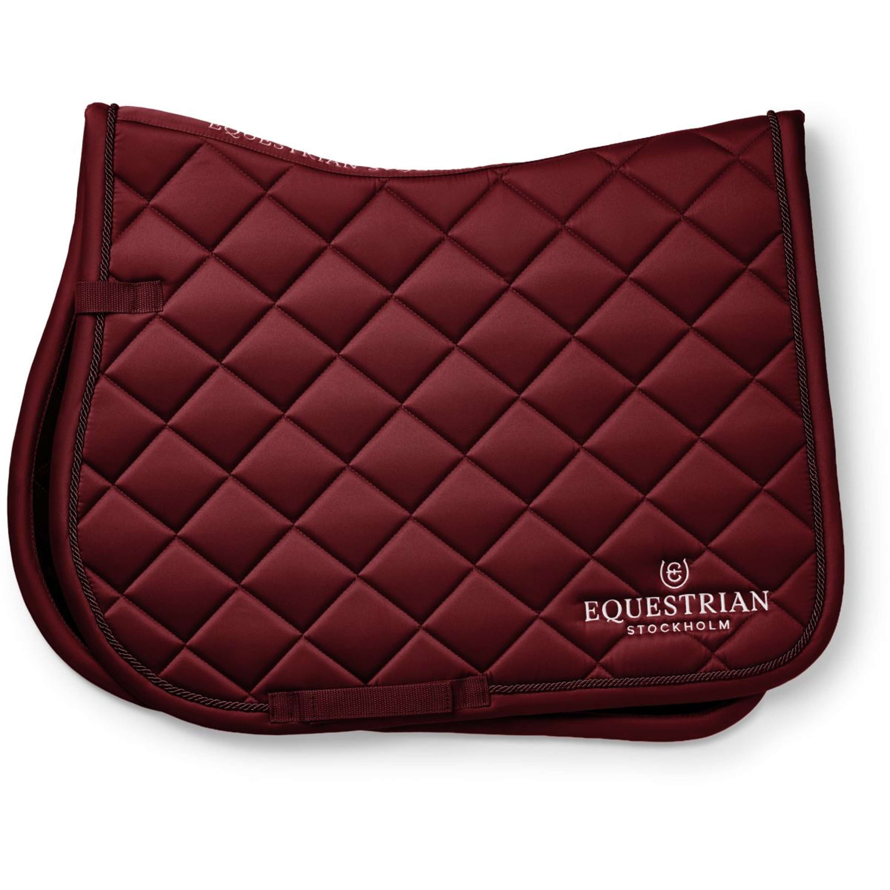 Equestrian Stockholm Saddlepad Line Jumping Bordeaux