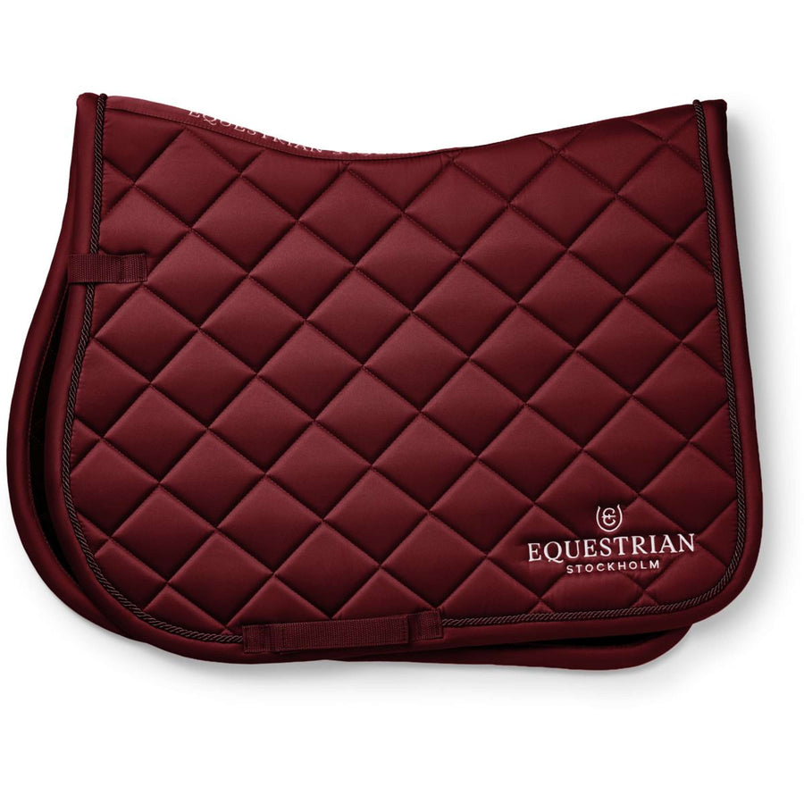 Equestrian Stockholm Saddlepad Line Jumping Bordeaux