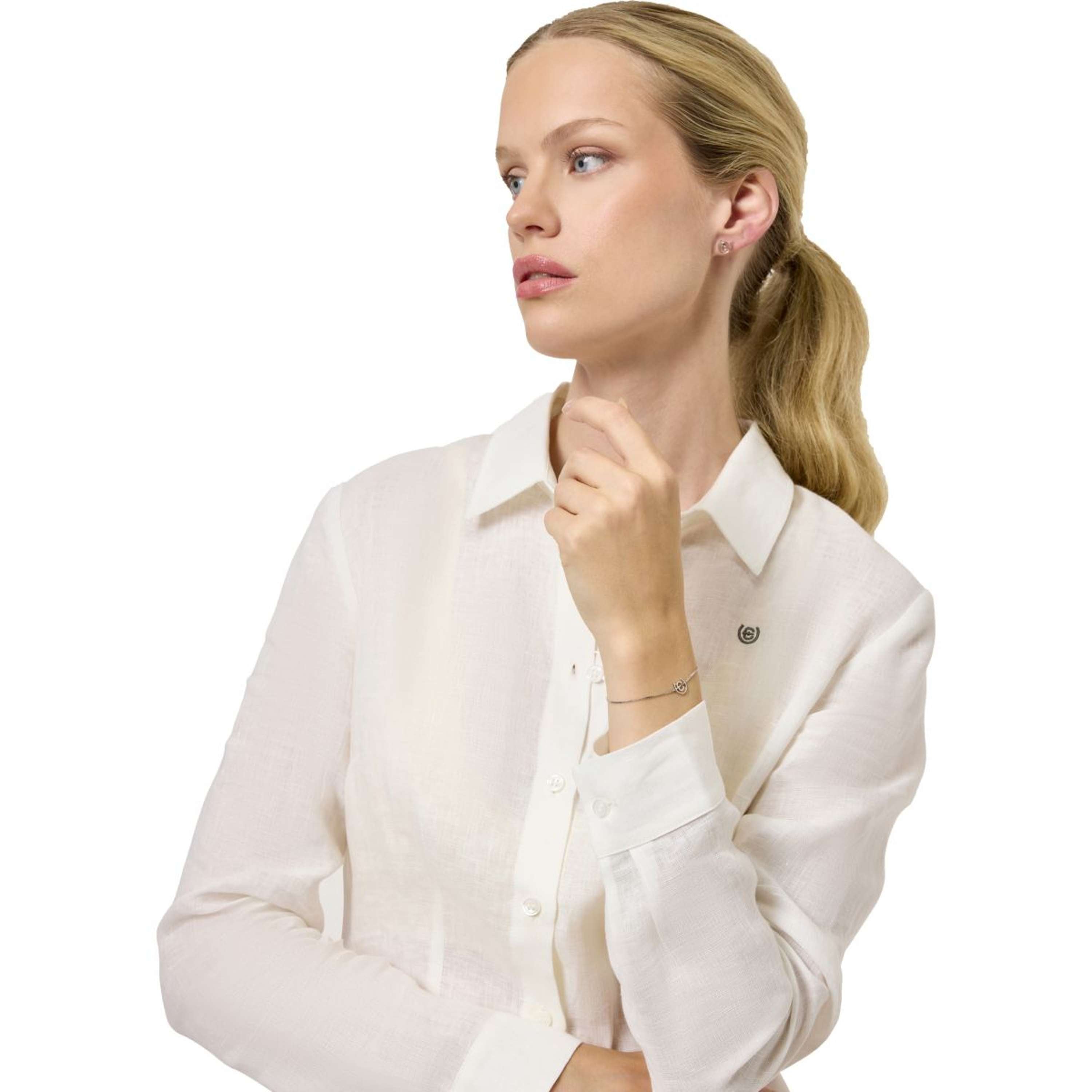 Equestrian Stockholm Shirt Linen White