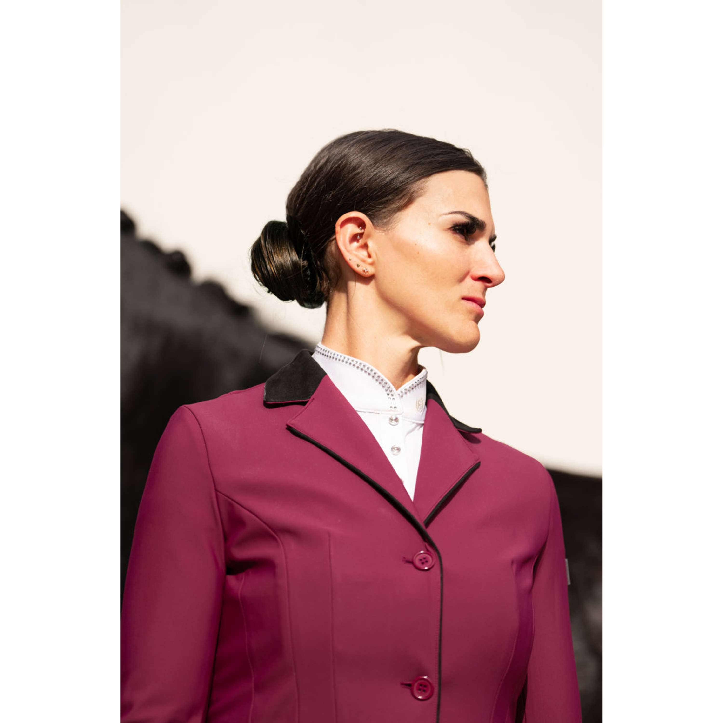 Equestrian Stockholm Competition Shirt Revenew Merlot
