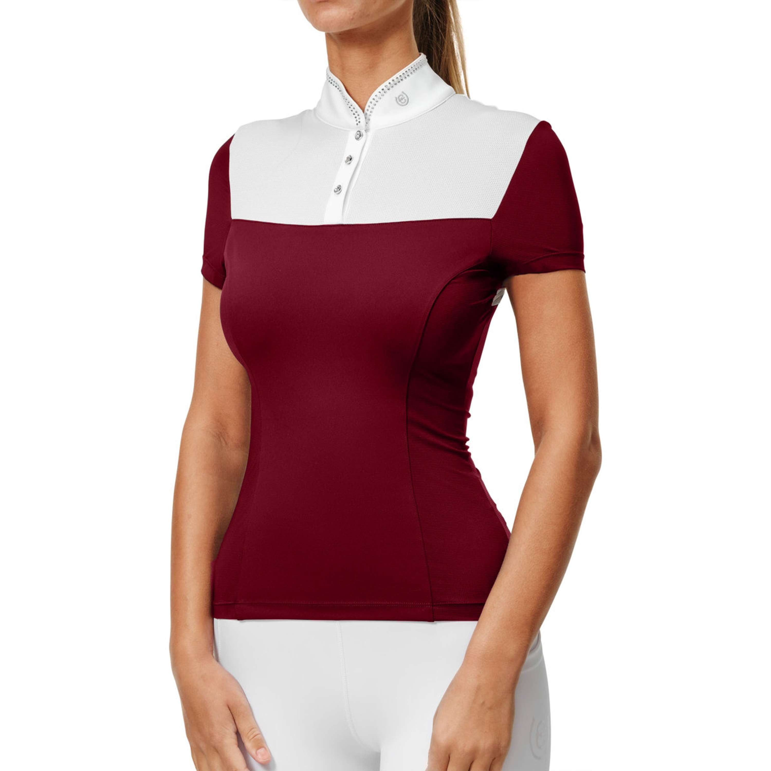Equestrian Stockholm Competition Shirt Revenew Merlot