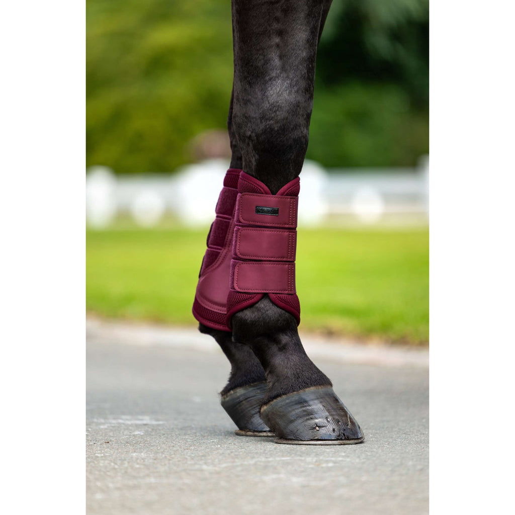 Equestrian Stockholm Leg Protectors Mesh Merlot