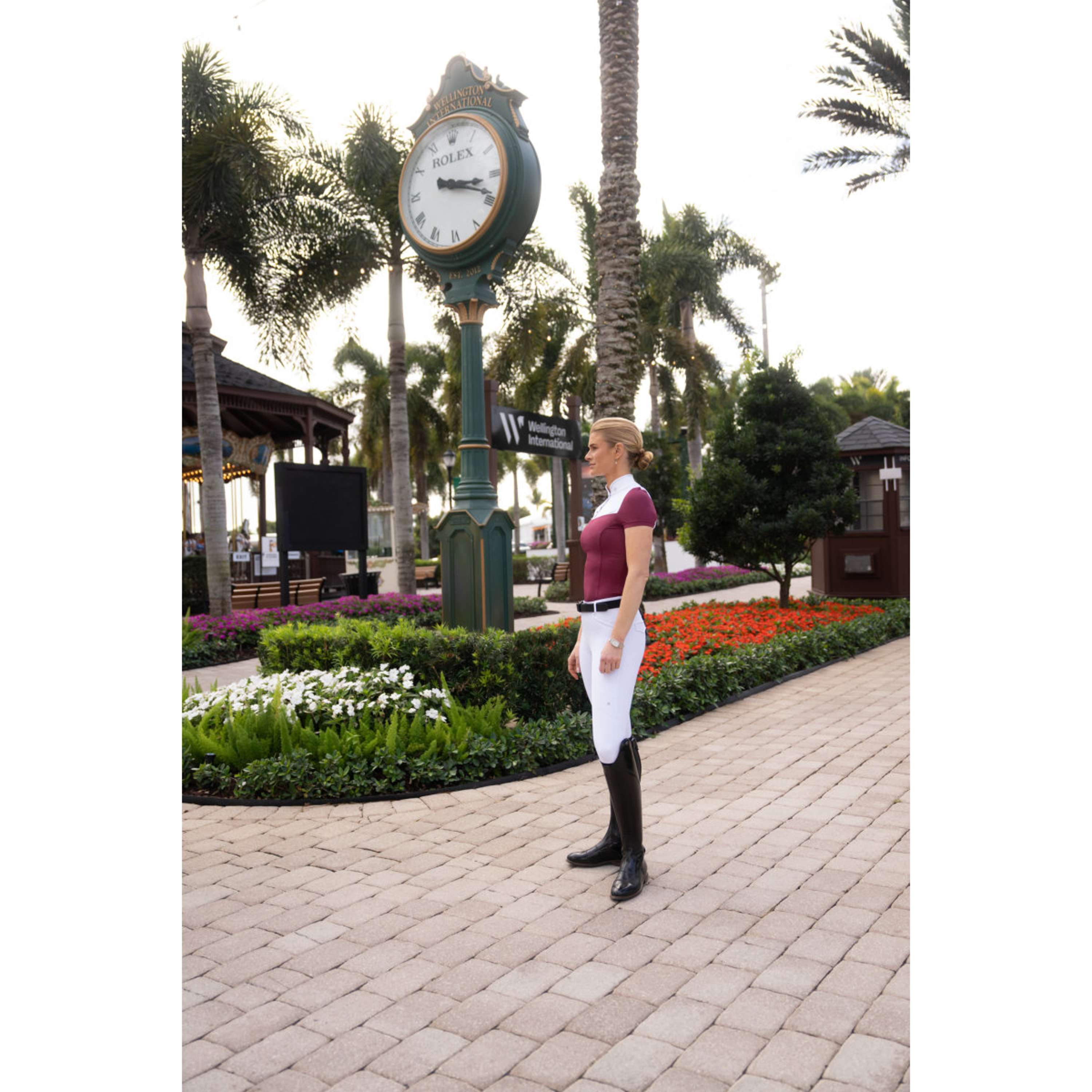 Equestrian Stockholm Competition Shirt Revenew Merlot