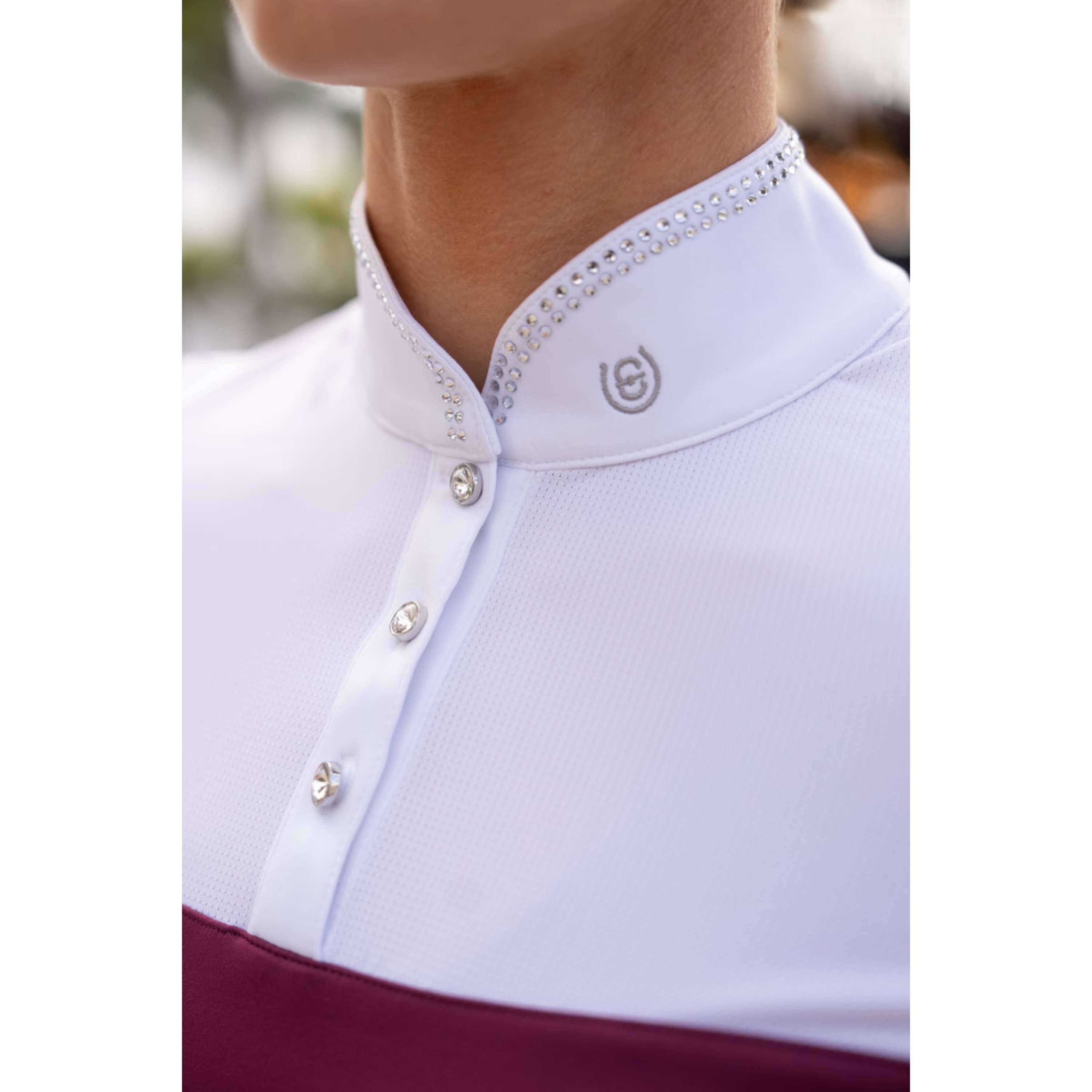 Equestrian Stockholm Competition Shirt Revenew Merlot