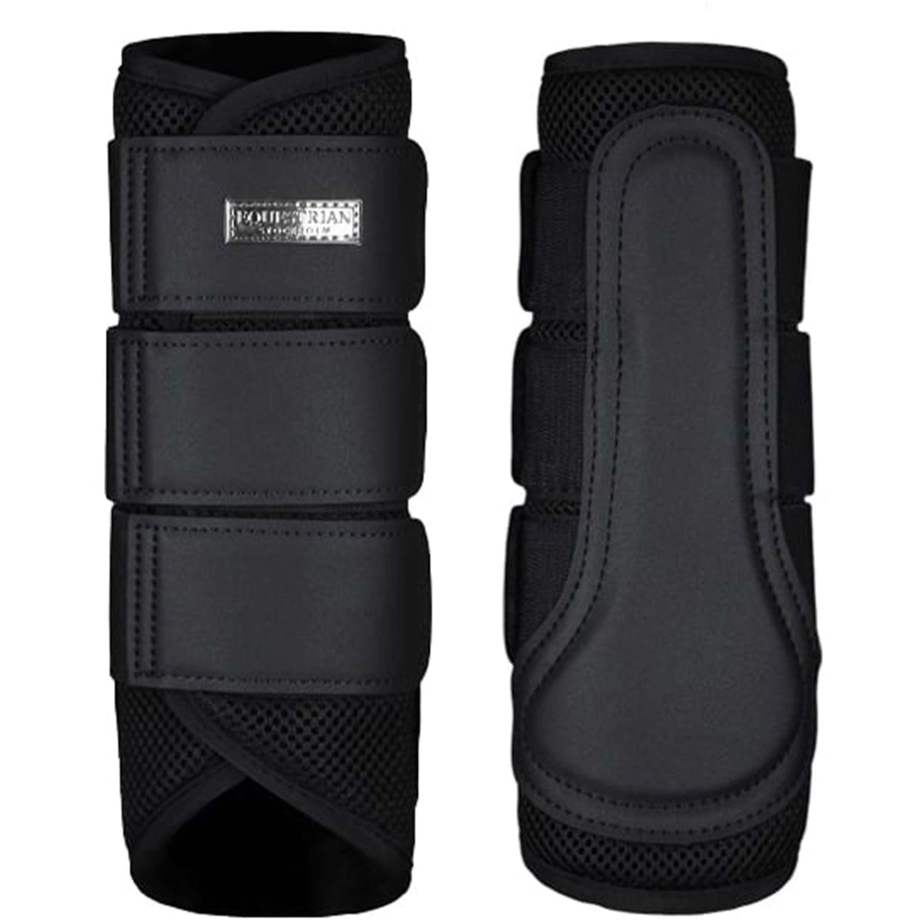Equestrian Stockholm Leg Protectors Classic Mesh All Black