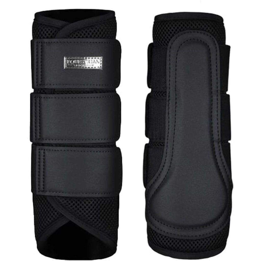 Equestrian Stockholm Leg Protectors Classic Mesh All Black