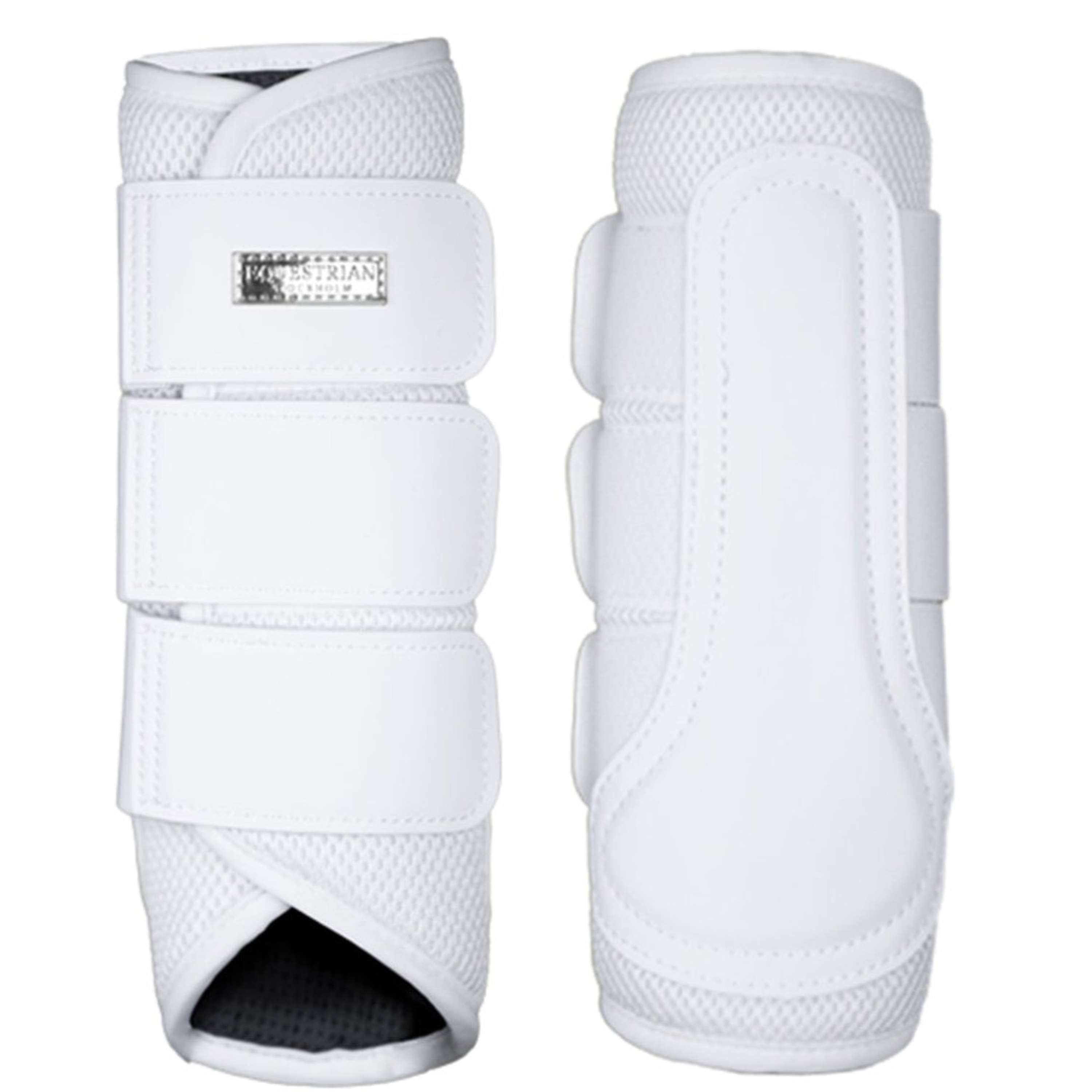 Equestrian Stockholm Leg Protectors Classic Mesh White Silver