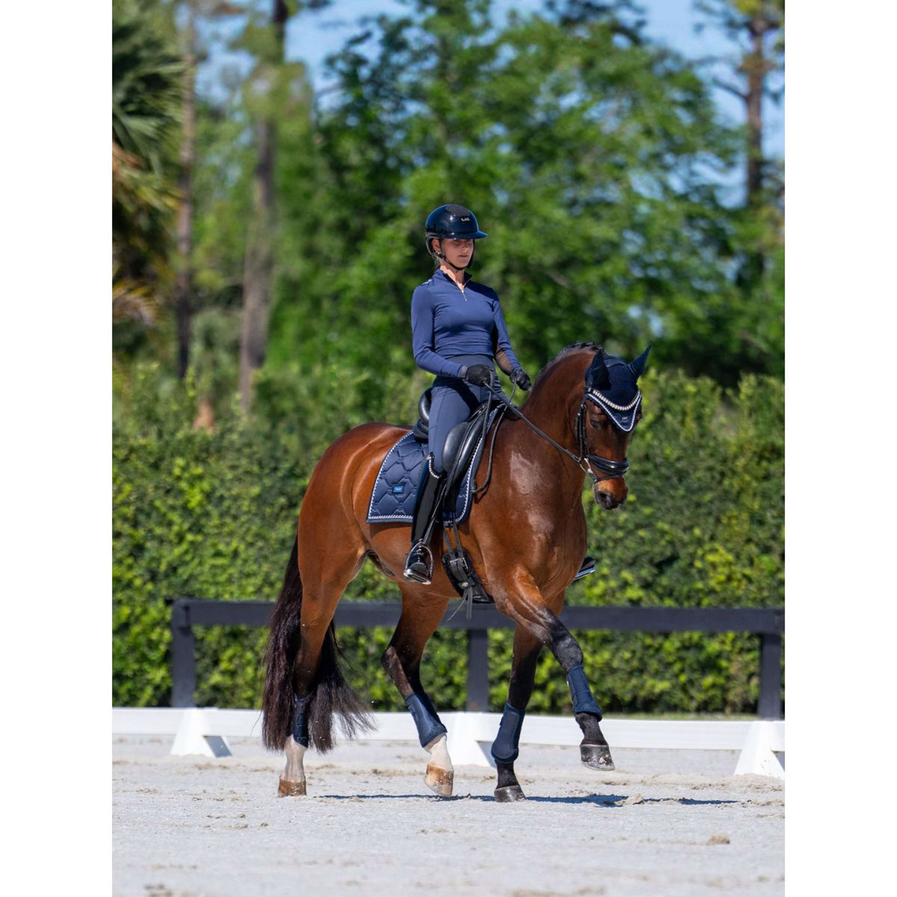 Equestrian Stockholm Leg Protectors Classic Mesh Midnight Blue