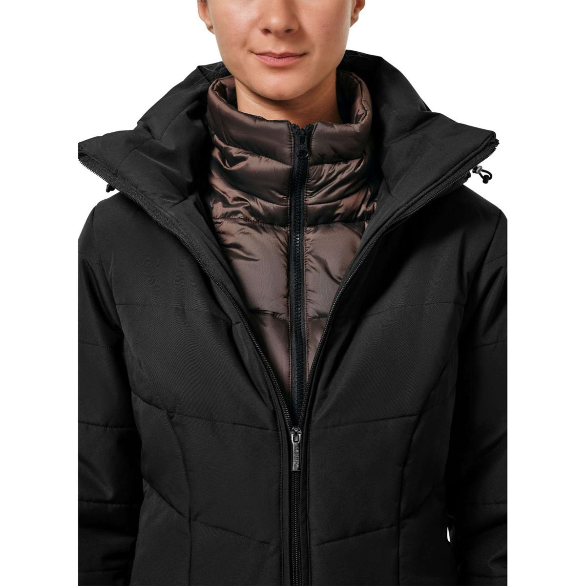 Equestrian Stockholm Winter Coat Denali Black Mocha
