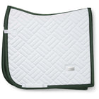 Equestrian Stockholm Saddlepad Modern Dressage White/Sycamore Green