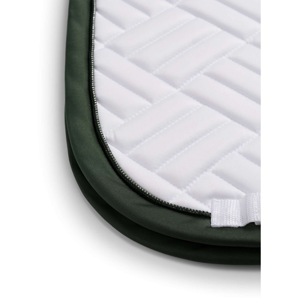 Equestrian Stockholm Saddlepad Modern Dressage White/Sycamore Green