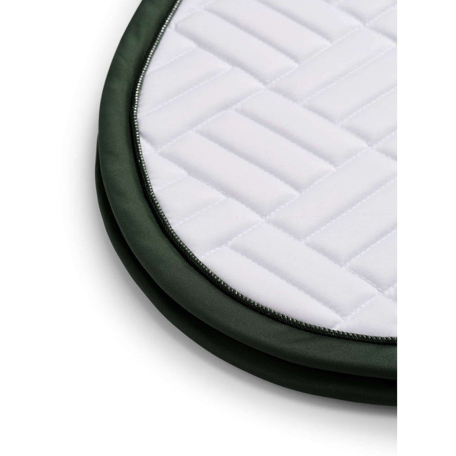 Equestrian Stockholm Saddlepad Modern Jumping White/Sycamore Green