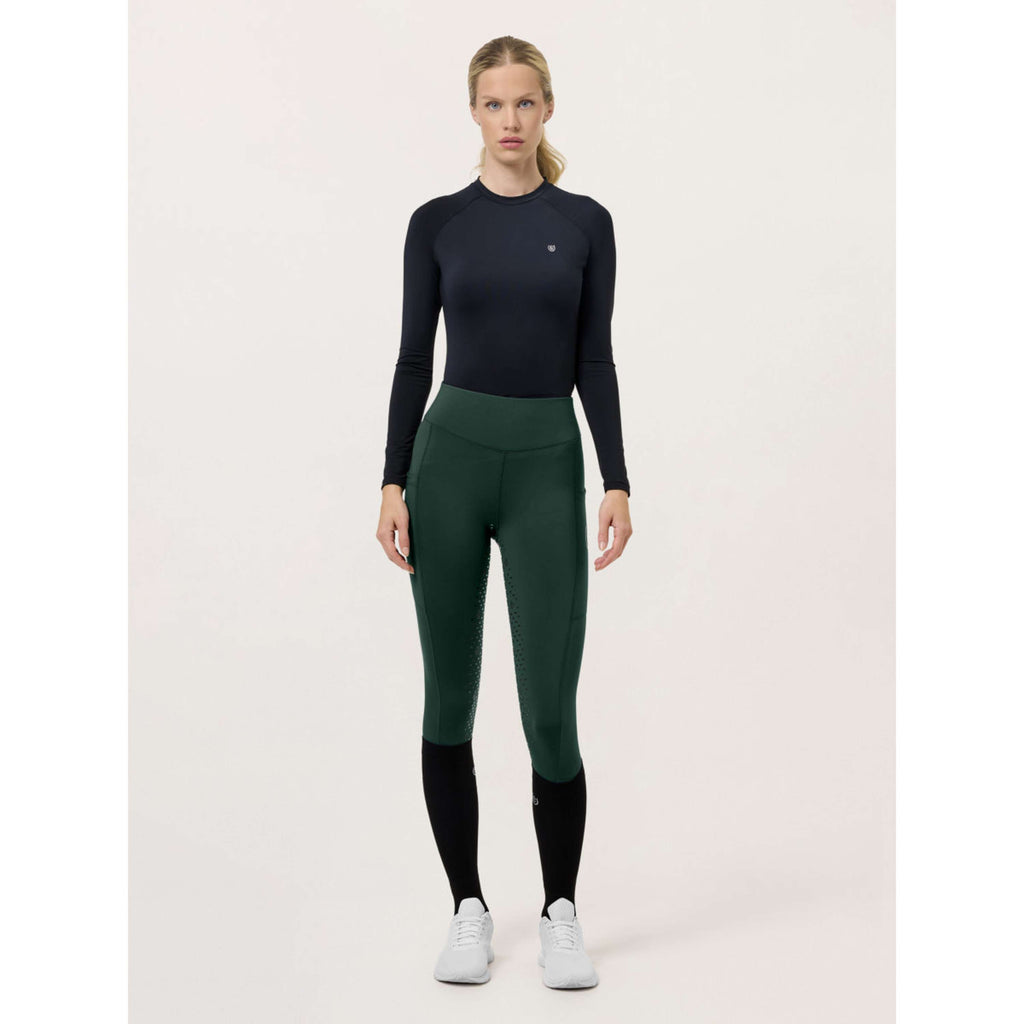 Equestrian Stockholm Riding Legging Movement Full Grip Sycamore Green