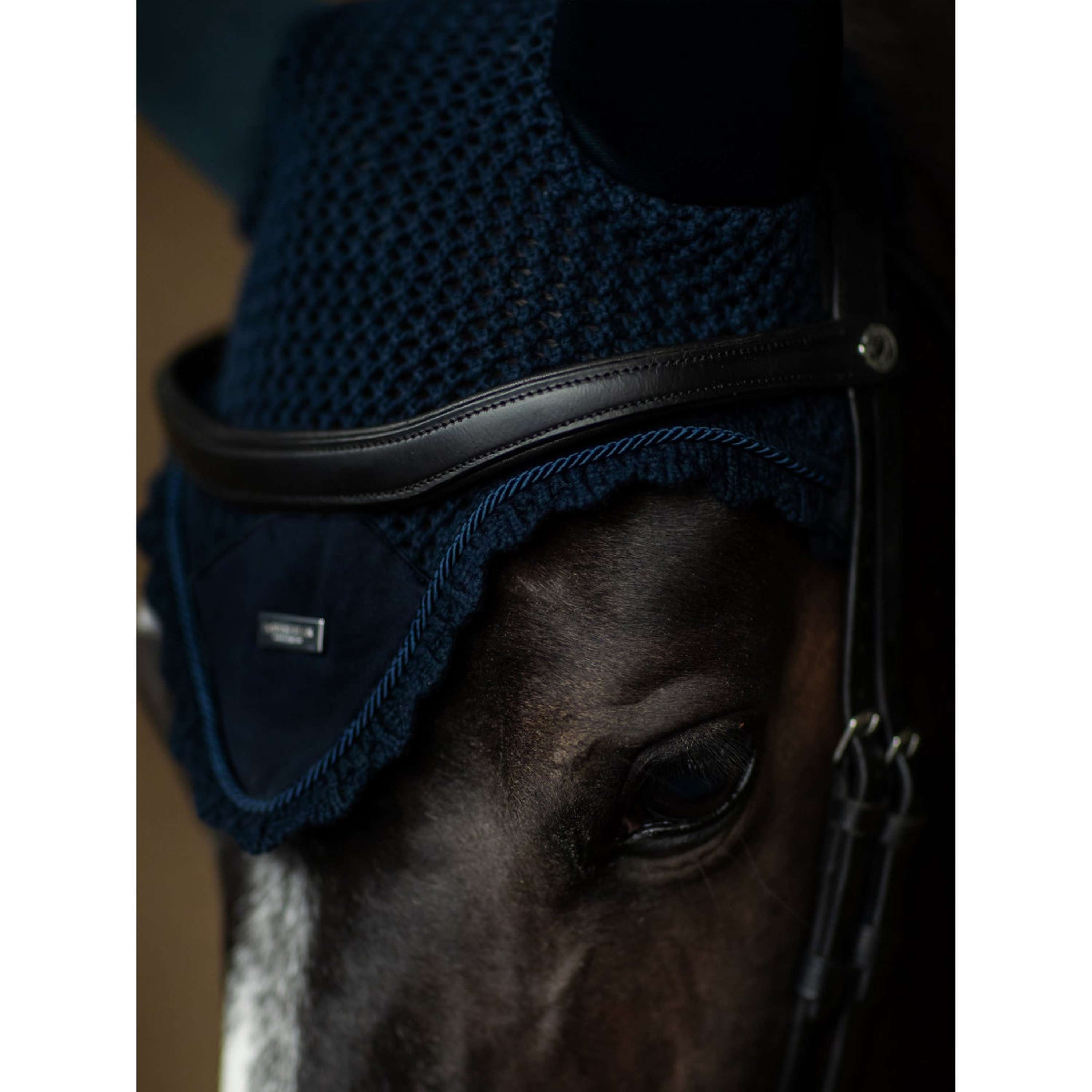 Equestrian Stockholm Ear Bonnet Soundless Navy/Silver