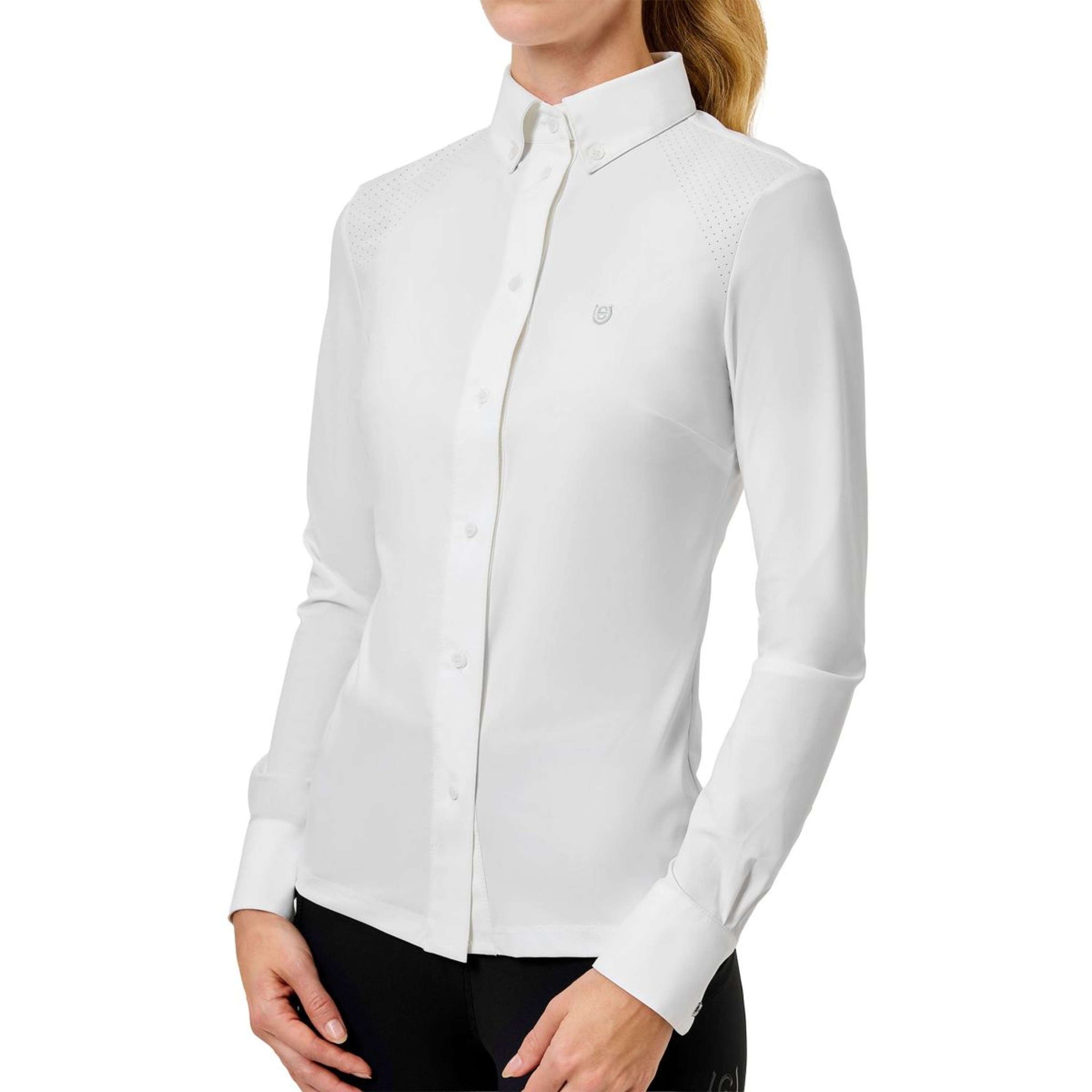 Equestrian Stockholm Competition Shirt Performance White