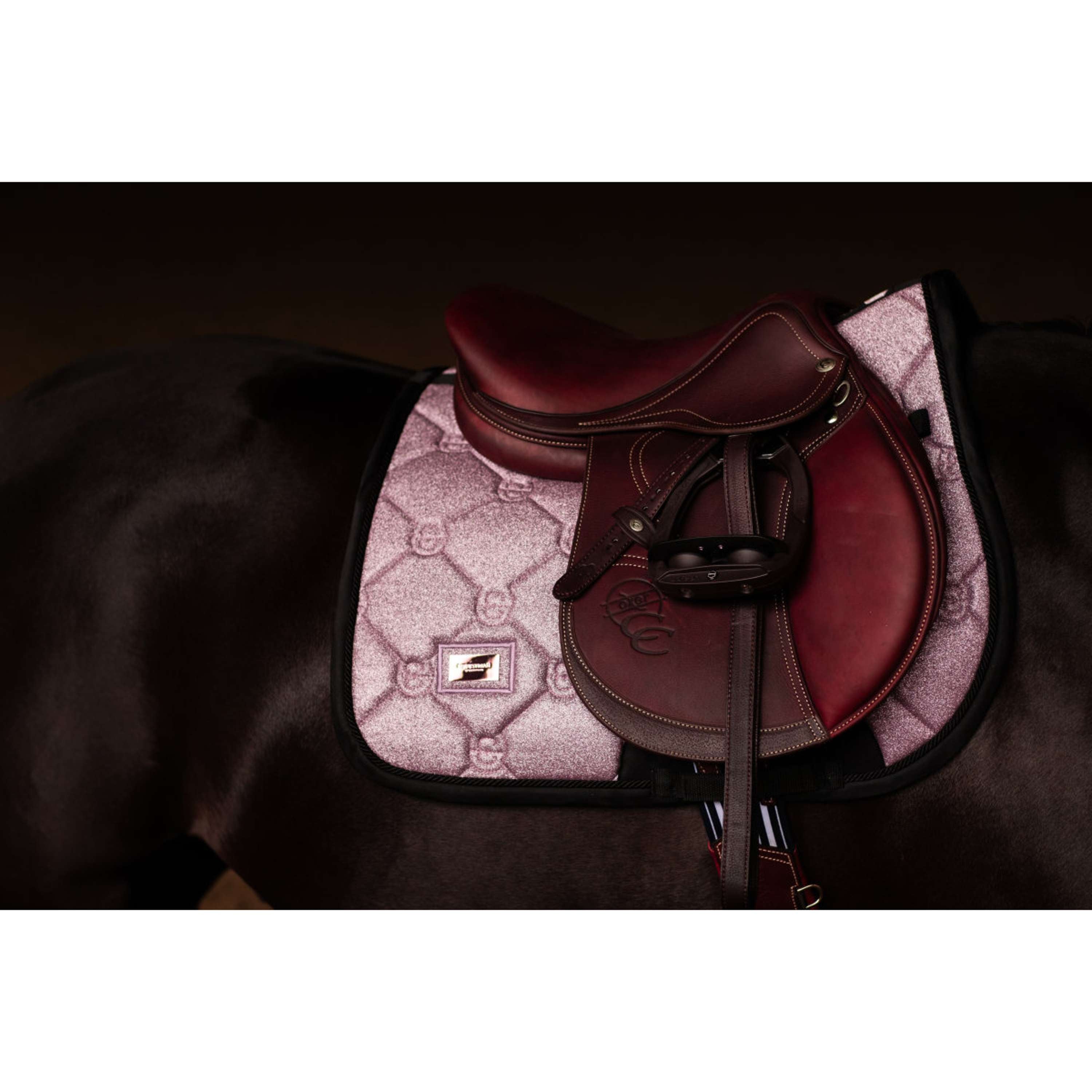 Equestrian Stockholm Saddlepad Jumping Pink Glimmer