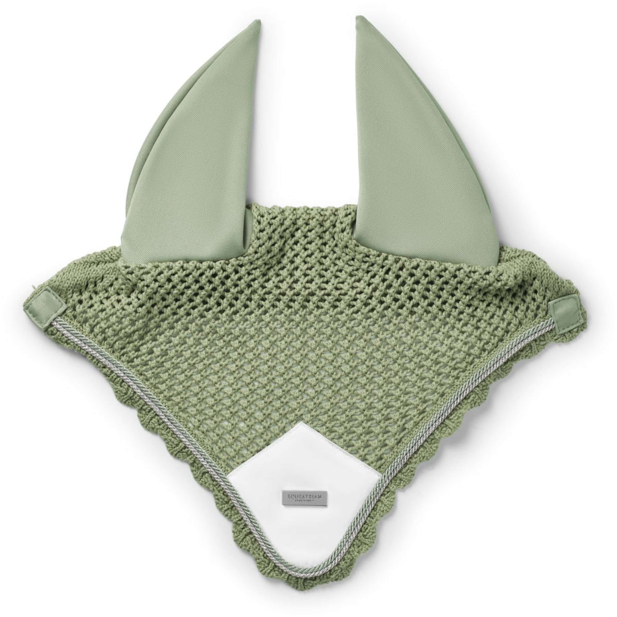 Equestrian Stockholm Ear Bonnet Pistachio White