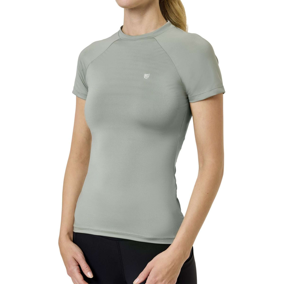 Equestrian Stockholm Shirt Dynamic Short Sleeve Pistachio White