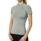 Equestrian Stockholm Shirt Dynamic Short Sleeve Pistachio White