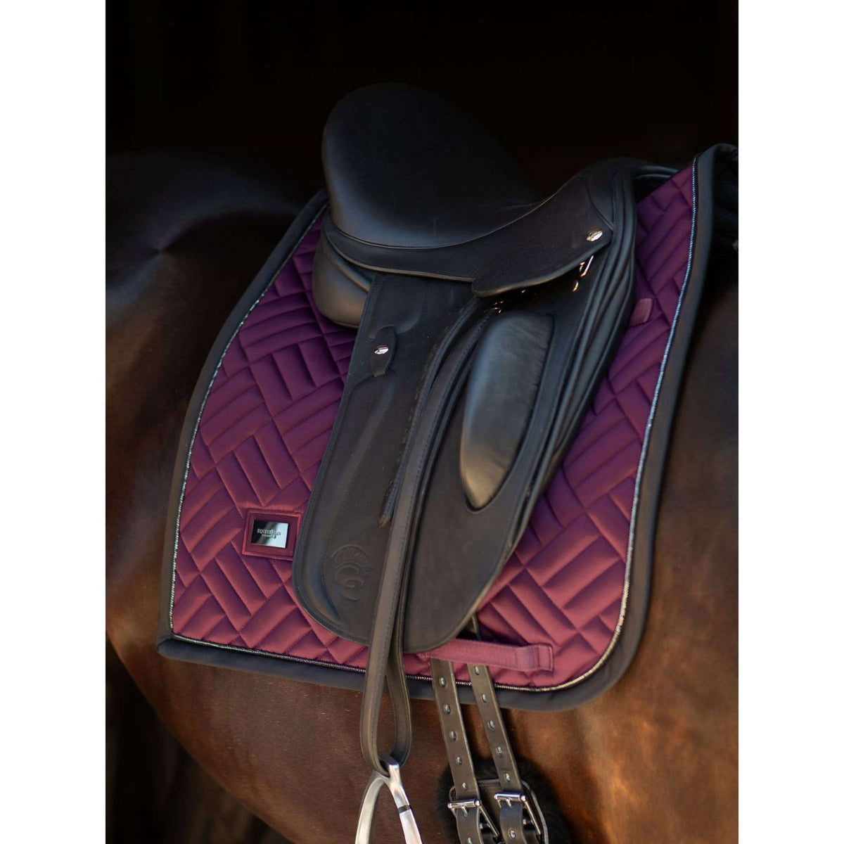 Equestrian Stockholm Saddlepad Modern Dressage Purple Night