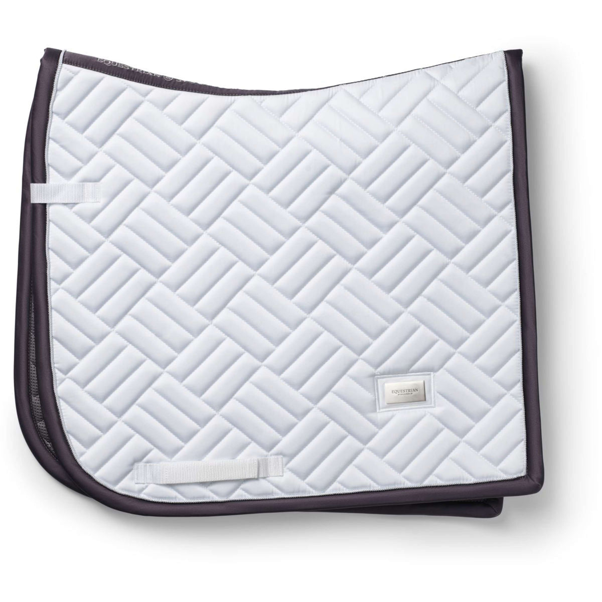 Equestrian Stockholm Saddlepad Modern Dressage White/Dark Violet