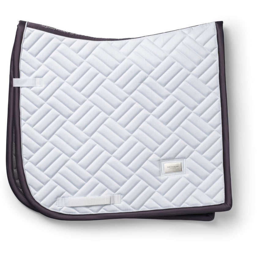 Equestrian Stockholm Saddlepad Modern Dressage White/Dark Violet