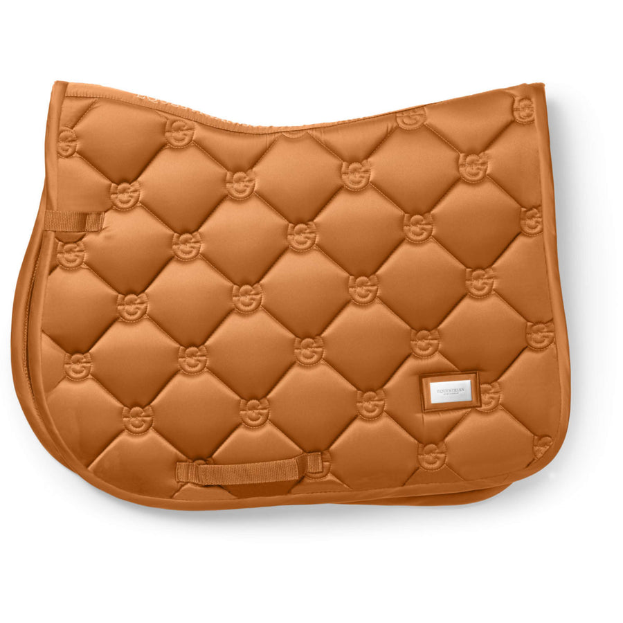 Equestrian Stockholm Saddlepad Satin Jumping Chestnut