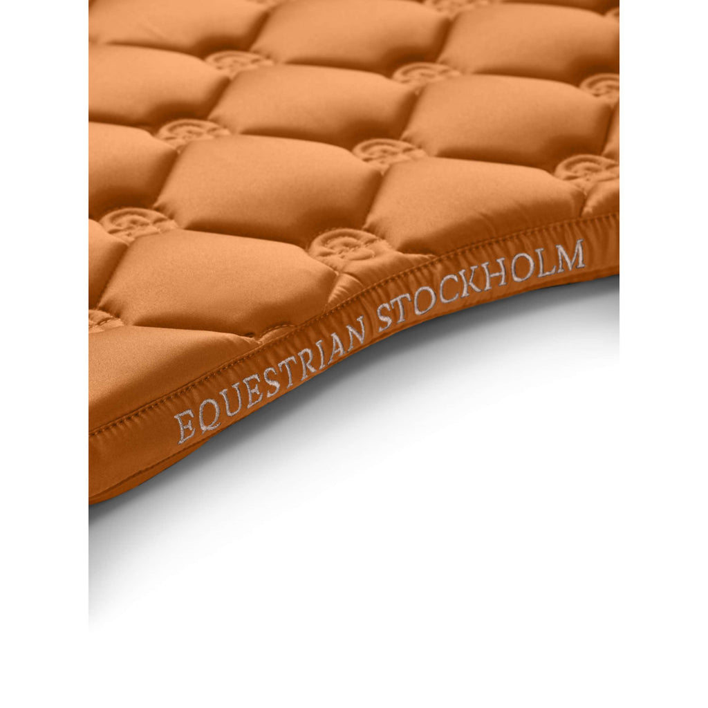Equestrian Stockholm Saddlepad Satin Jumping Chestnut