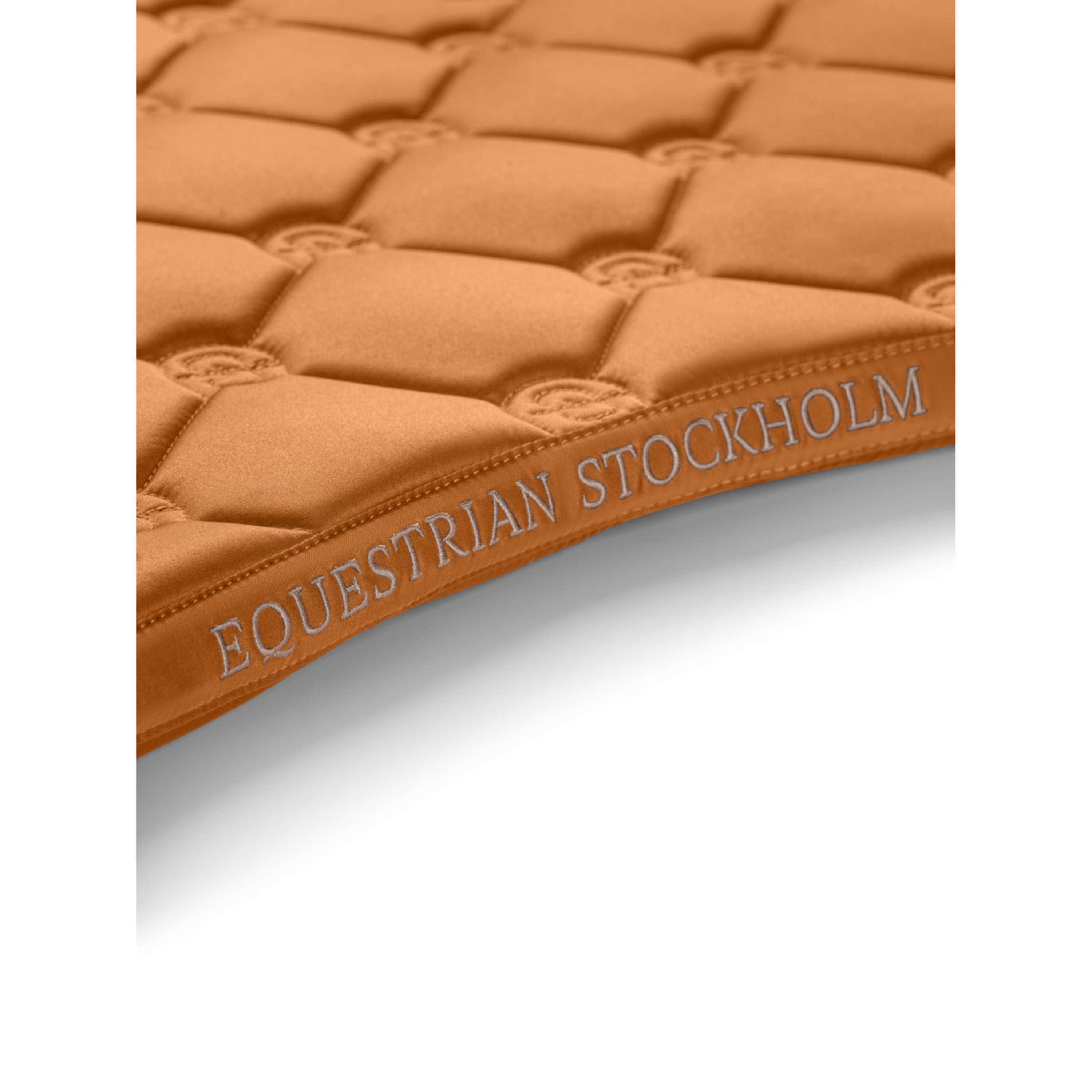 Equestrian Stockholm Saddlepad Satin Dressage Chestnut