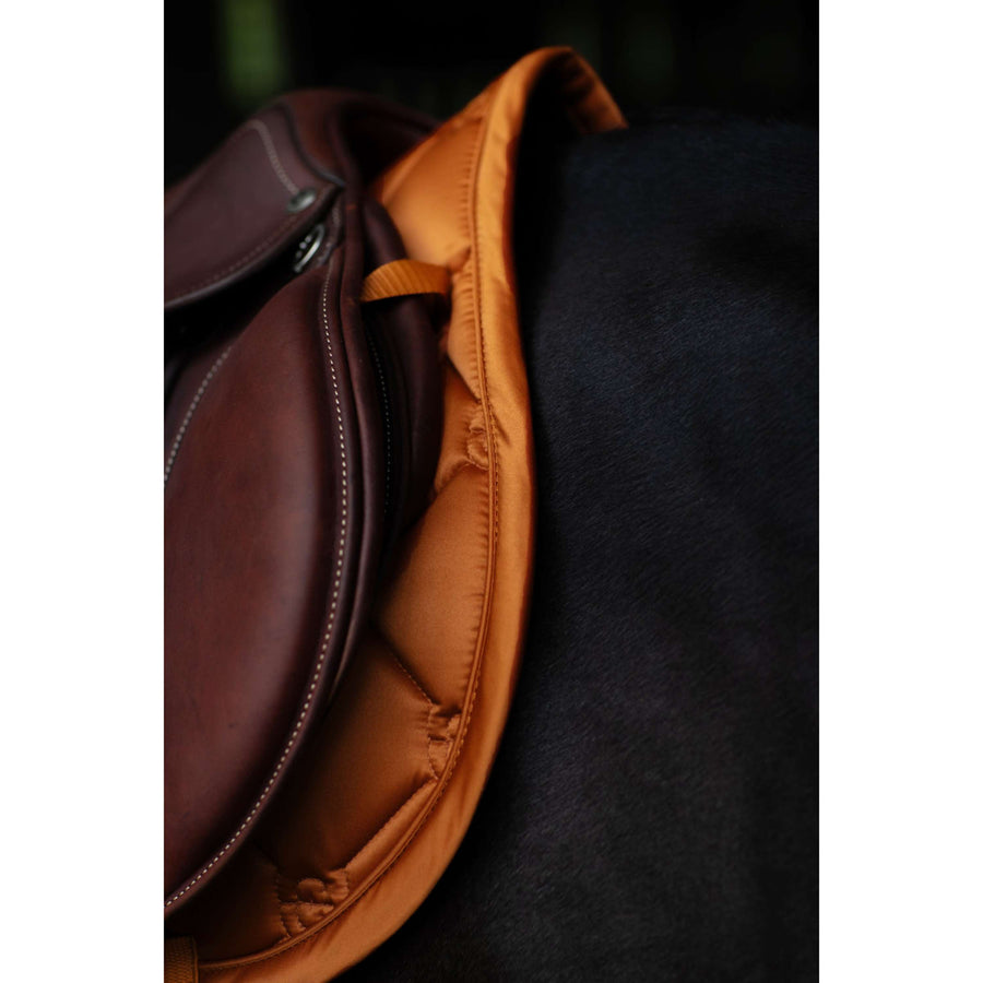 Equestrian Stockholm Saddlepad Satin Jumping Chestnut