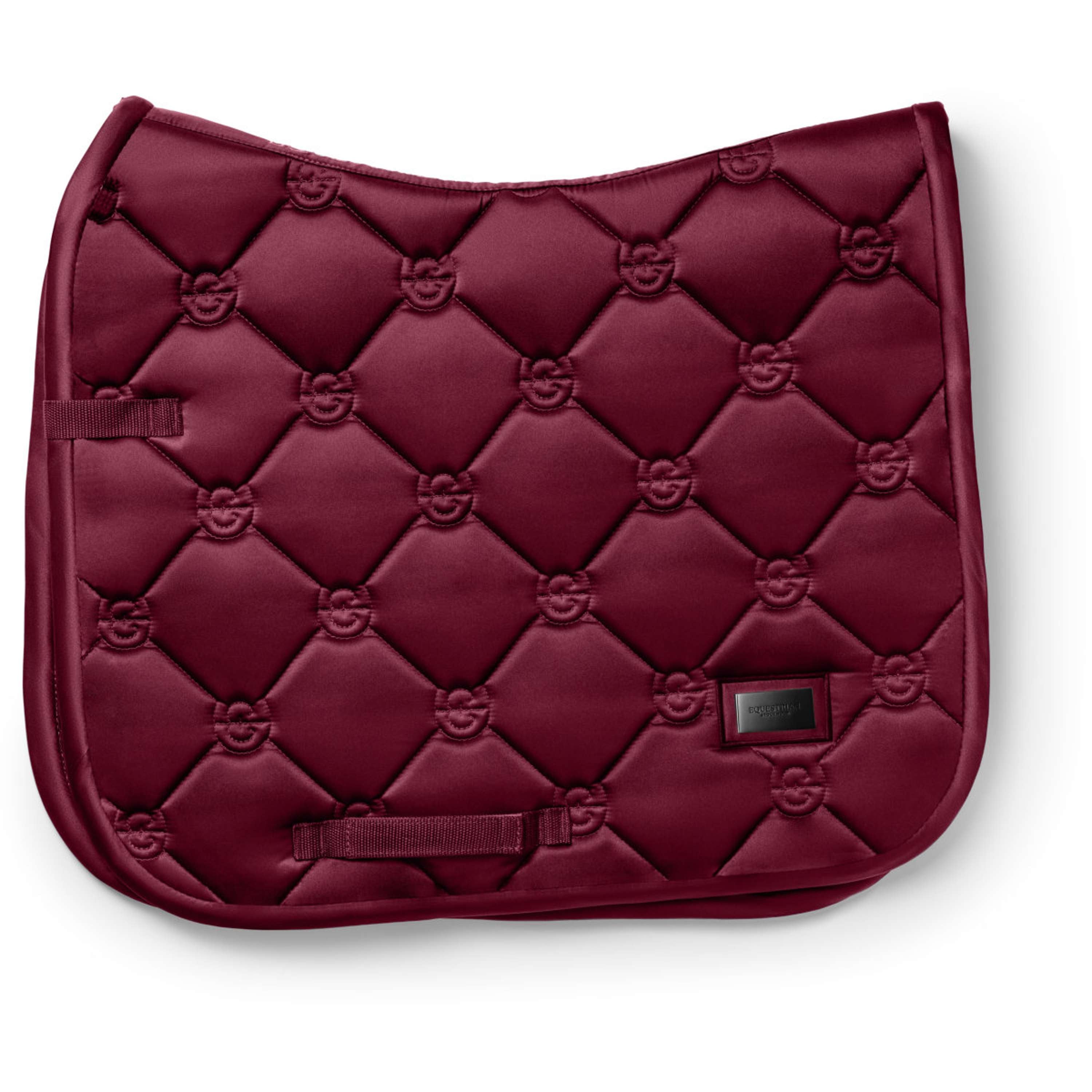 Equestrian Stockholm Saddlepad Satin Dressage Merlot