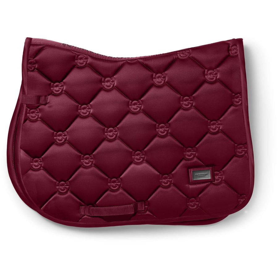 Equestrian Stockholm Saddlepad Satin Jumping Merlot