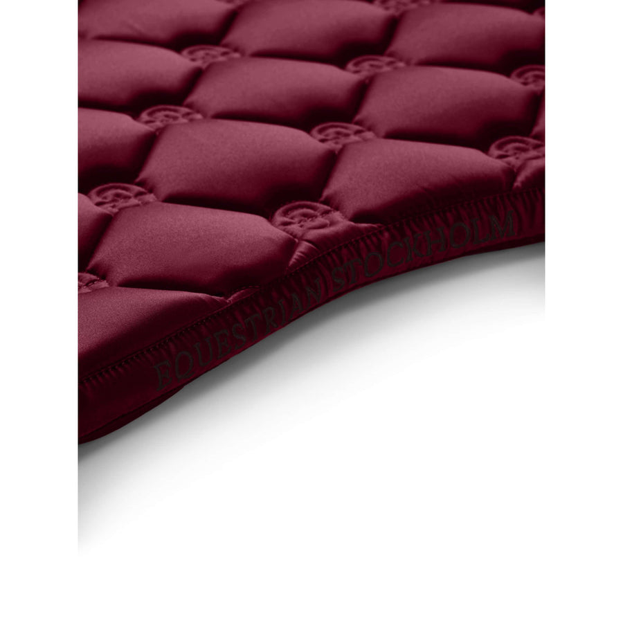 Equestrian Stockholm Saddlepad Satin Jumping Merlot