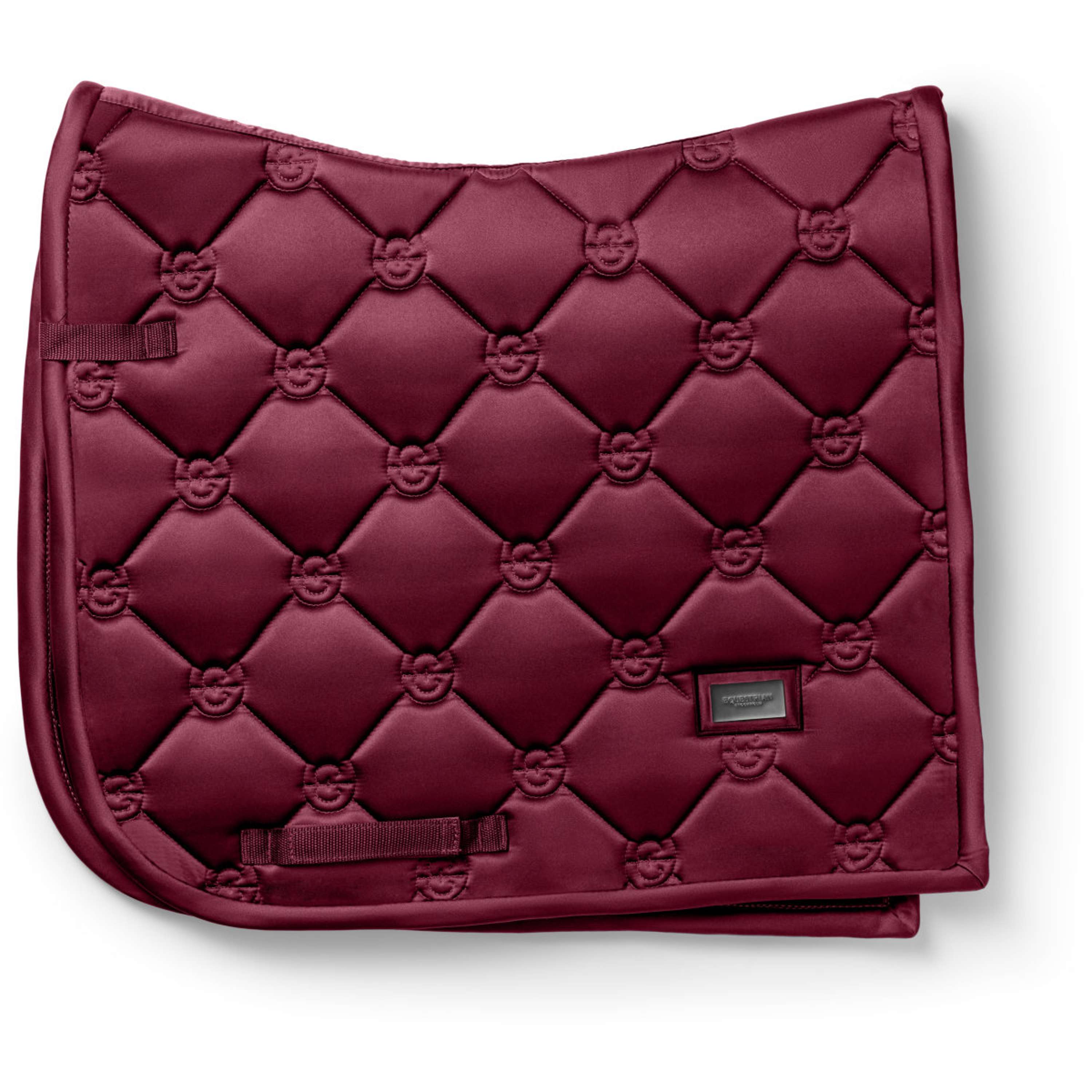 Equestrian Stockholm Saddlepad Satin Dressage Merlot