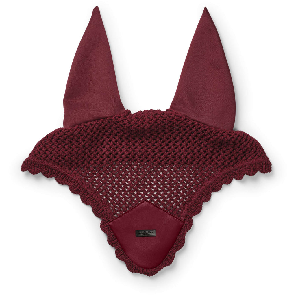 Equestrian Stockholm Ear Bonnet Satin Merlot