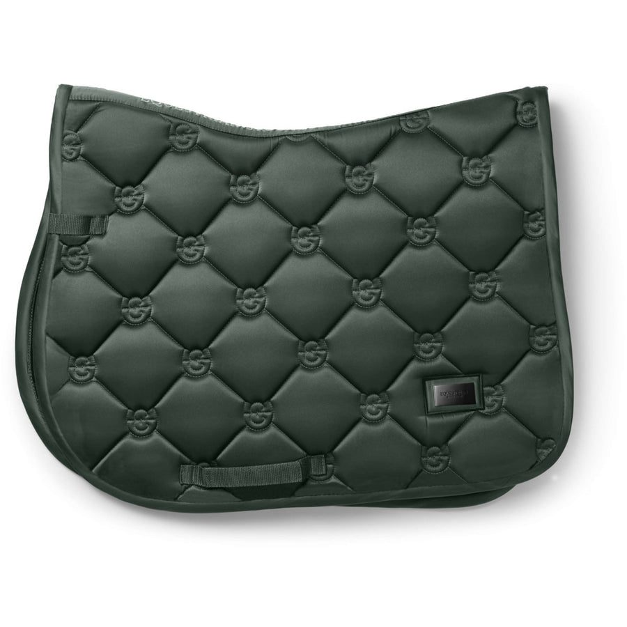 Equestrian Stockholm Saddlepad Satin Jumping Sycamore Green
