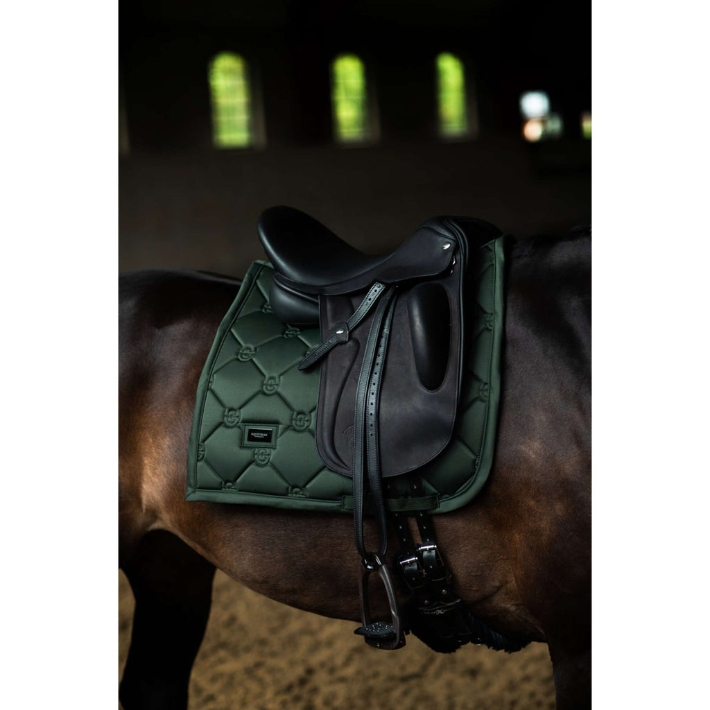 Equestrian Stockholm Saddlepad Satin Dressage Sycamore Green