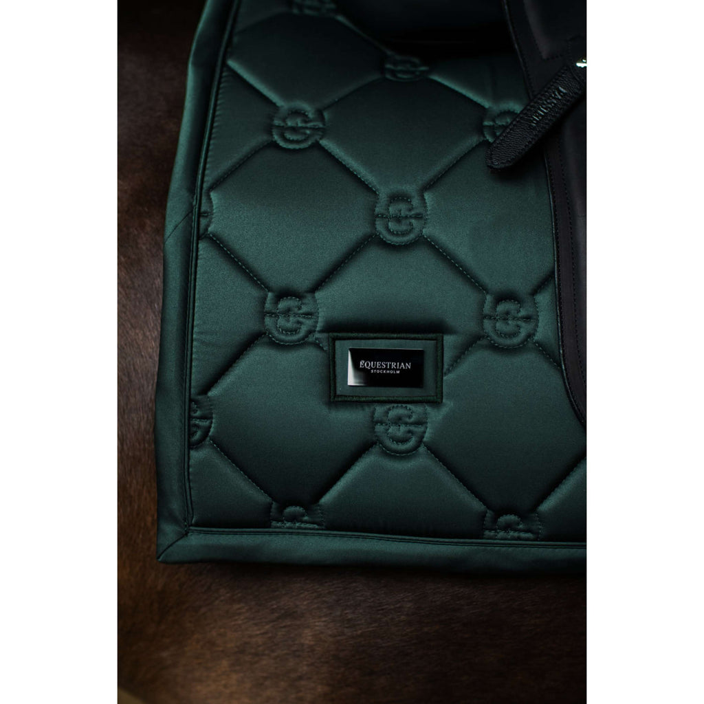 Equestrian Stockholm Saddlepad Satin Dressage Sycamore Green