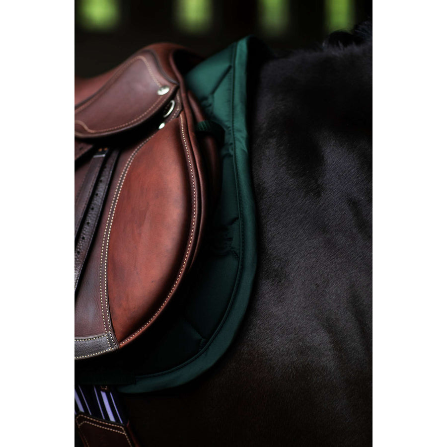 Equestrian Stockholm Saddlepad Satin Jumping Sycamore Green
