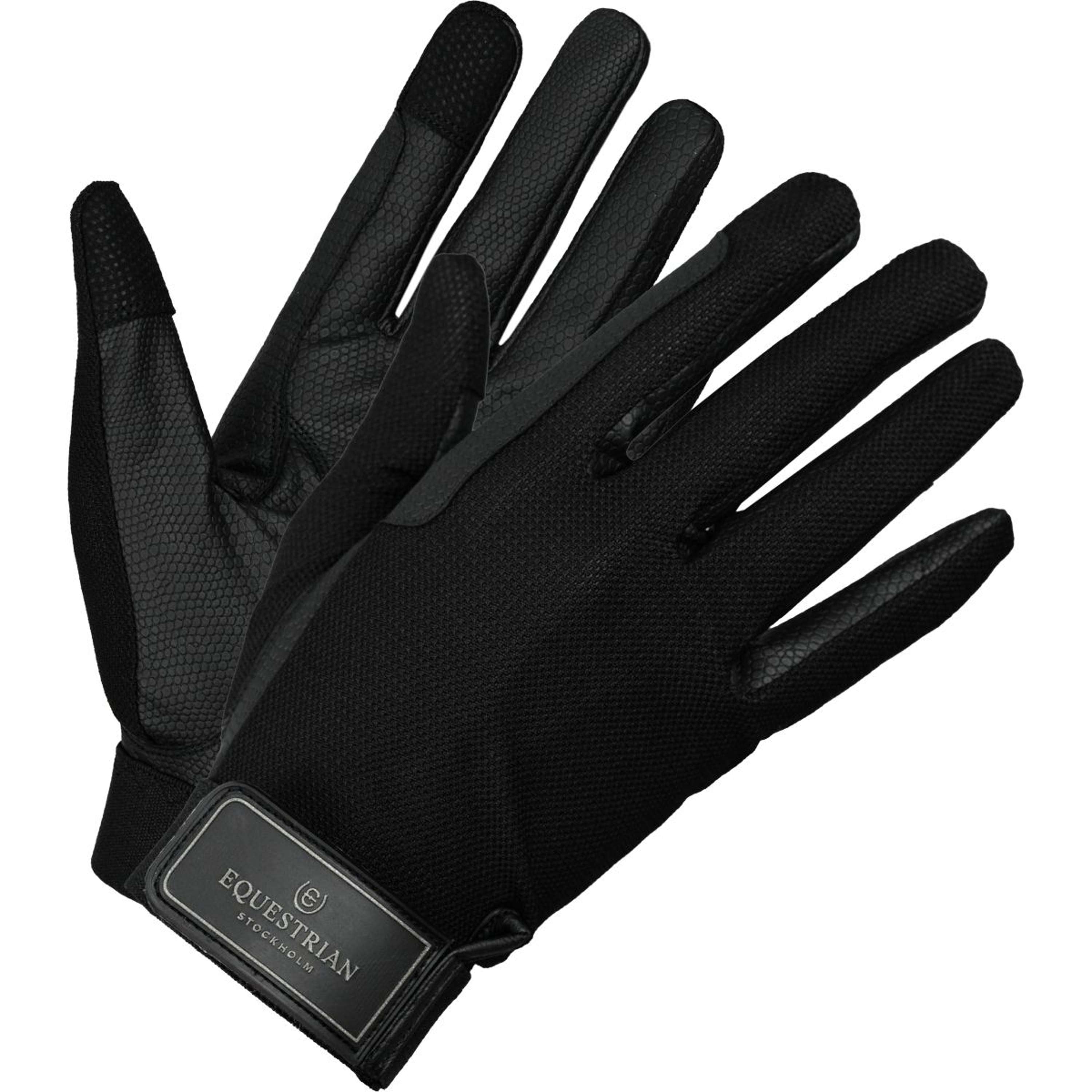 Equestrian Stockholm Riding Gloves Summer Black Edition