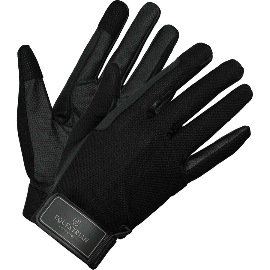 Equestrian Stockholm Riding Gloves Summer Black Edition
