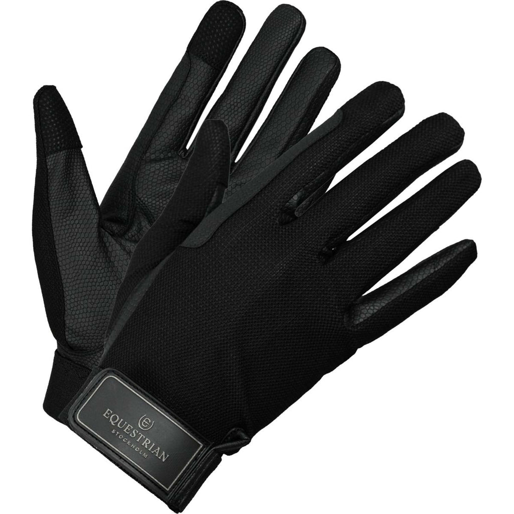 Equestrian Stockholm Riding Gloves Summer Black Edition