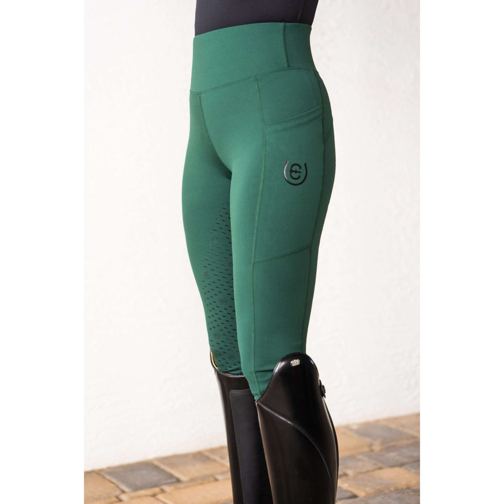 Equestrian Stockholm Riding Legging Movement Full Grip Sycamore Green