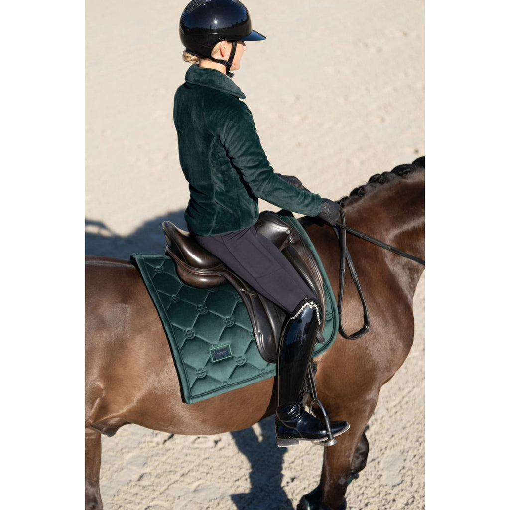 Equestrian Stockholm Fleece Jacket Velvet Sycamore Green