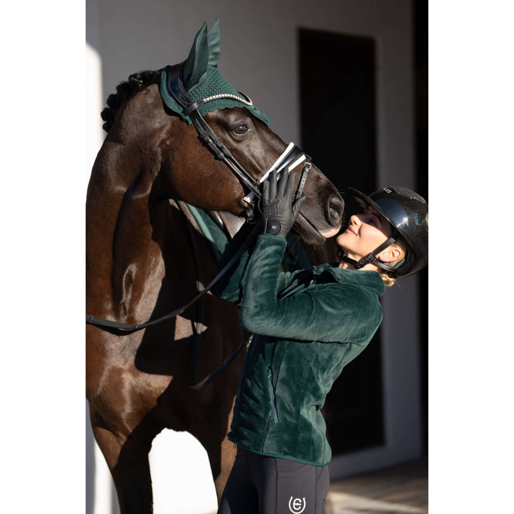 Equestrian Stockholm Fleece Jacket Velvet Sycamore Green