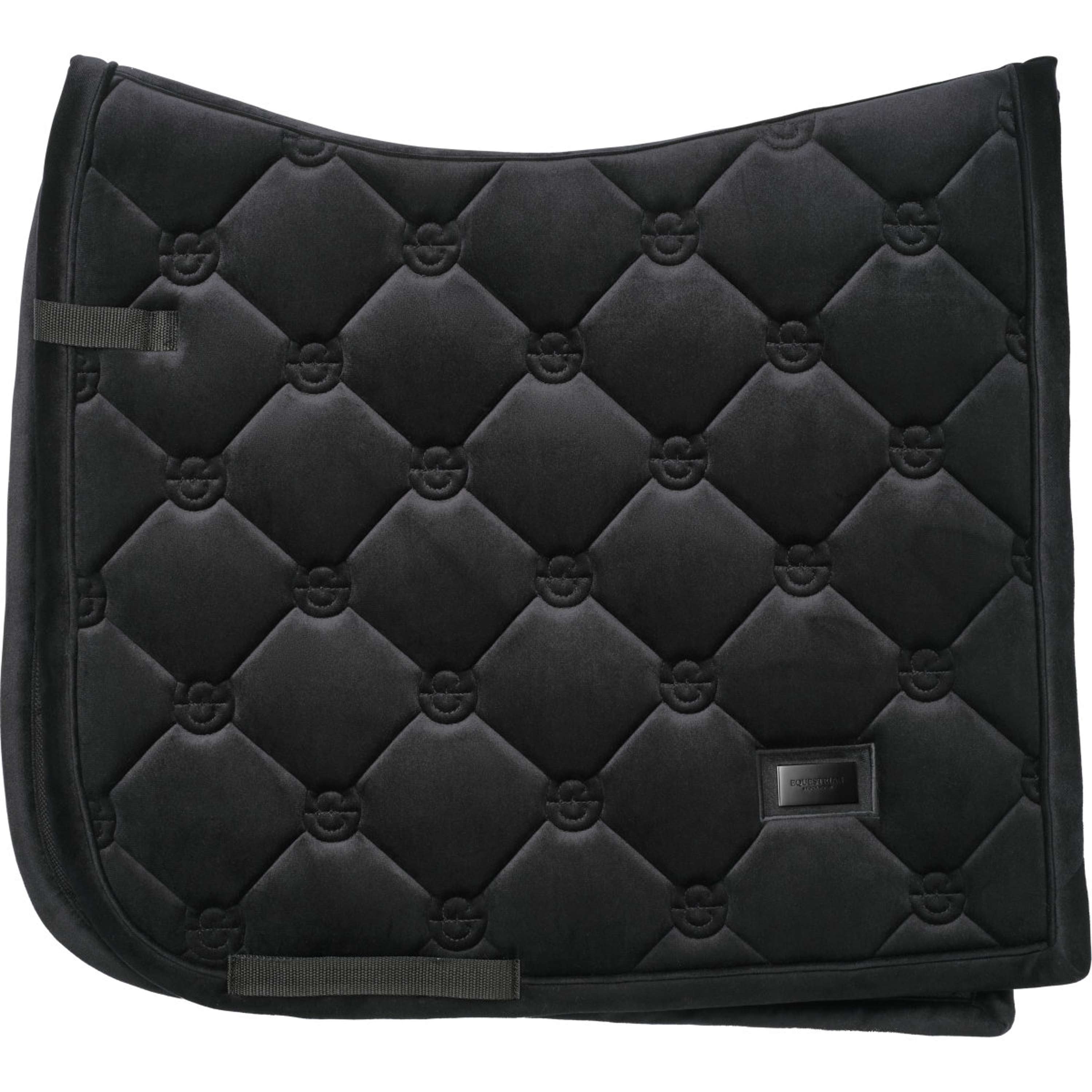 Equestrian Stockholm Saddlepad Velvet Dressage Black