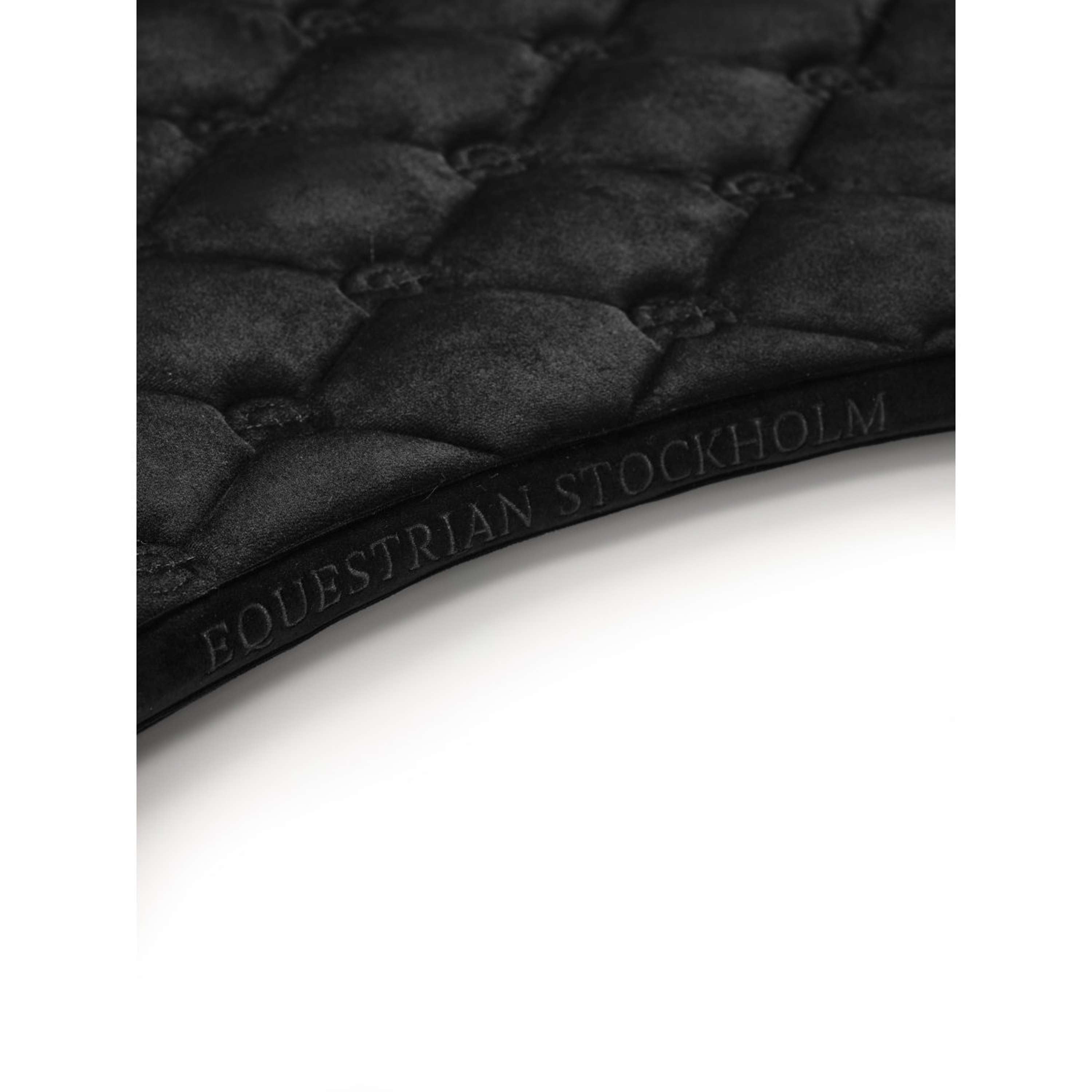 Equestrian Stockholm Saddlepad Velvet Dressage Black