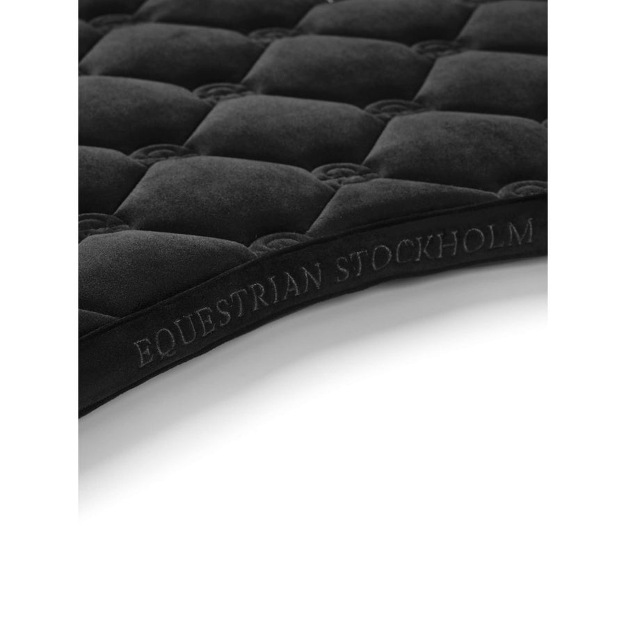 Equestrian Stockholm Saddlepad Velvet Jumping Black