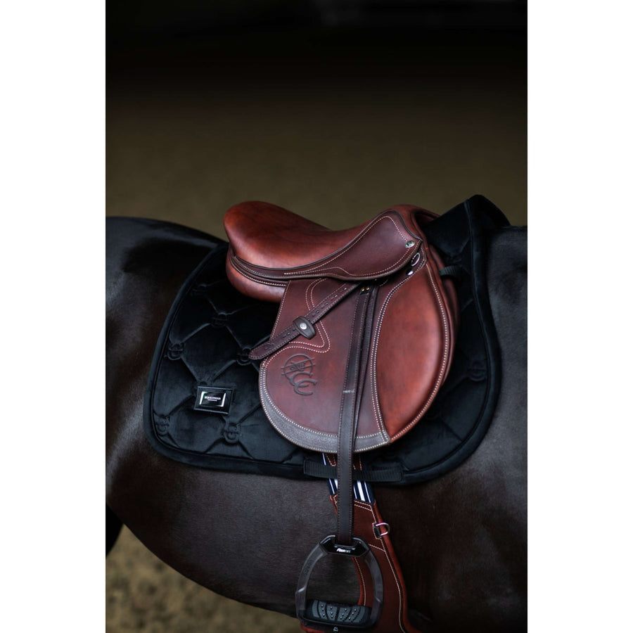 Equestrian Stockholm Saddlepad Velvet Jumping Black