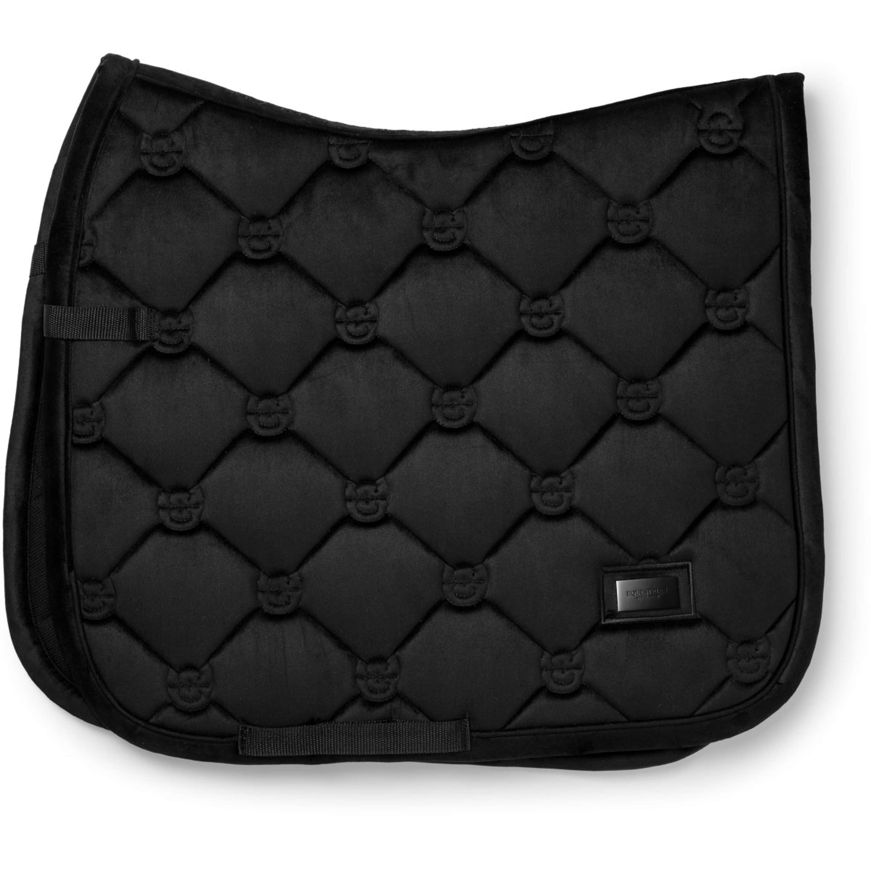 Equestrian Stockholm Saddlepad Velvet Dressage Black